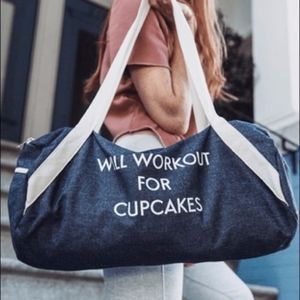 Private party will work out for cupcakes gym bag.